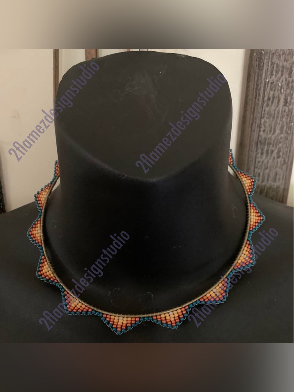 15” Handmade Seed Beaded Neckwires - 2 colors